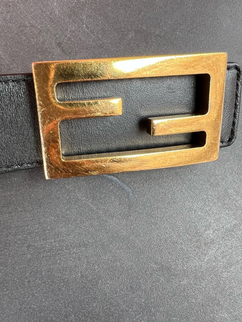 Fendi Baguette Reversible Belt (Authentic)